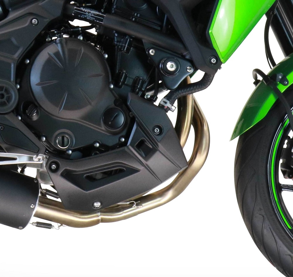 Escape compatível com Kawasaki Versys 650 2023-2024, M3 Poppy , Escape completo, não legal para países da UE, com db killer removível 