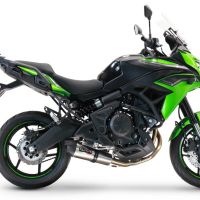 GPR escape compatível com  Kawasaki Versys 650 2017-2020, New Grand Prix Evo Titanium, Sistema homologado com catalisador linha completa, silencioso mais coletor 