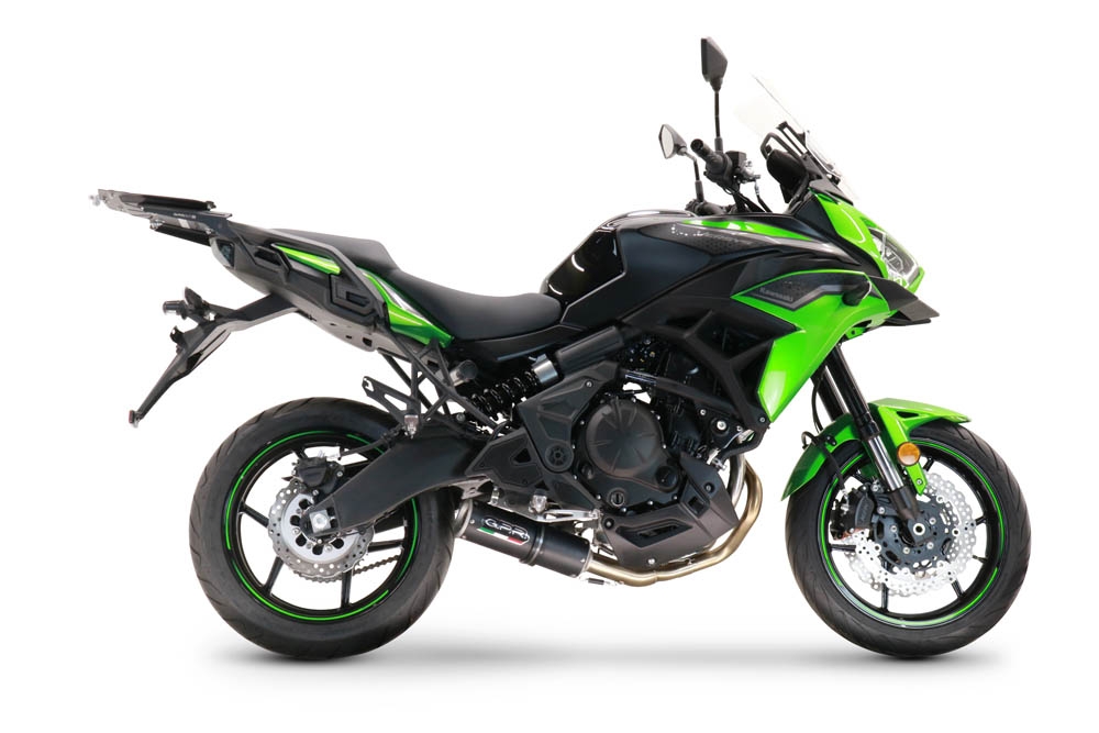 GPR escape compatível com  Kawasaki Versys 650 2021-2022, M3 Black Titanium, Escape racing linha completa, silencioso mais coletor com dbkiller, não homologado  