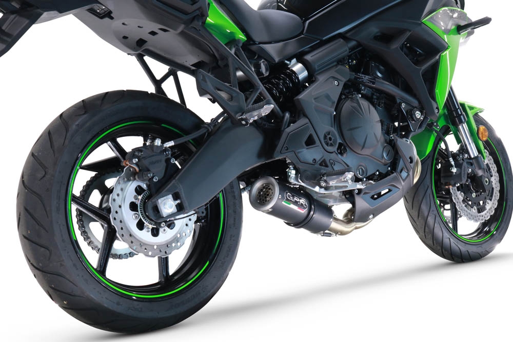 GPR escape compatível com  Kawasaki Versys 650 2021-2022, M3 Black Titanium, Escape racing linha completa, silencioso mais coletor com dbkiller, não homologado  