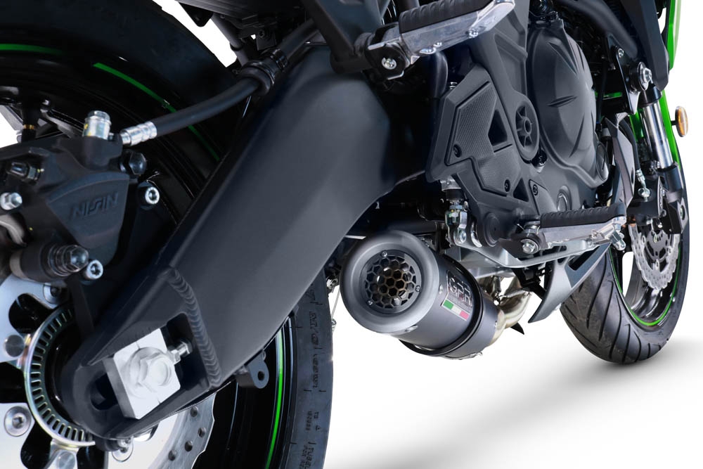 GPR escape compatível com  Kawasaki Versys 650 2021-2022, M3 Black Titanium, Escape racing linha completa, silencioso mais coletor com dbkiller, não homologado  