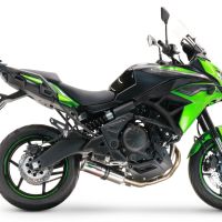 Escape compatível com Kawasaki Versys 650 2017-2020, M3 Inox , Escape completo, não legal para países da UE, com db killer removível 