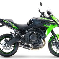 Escape compatível com Kawasaki Versys 650 2023-2024, M3 Poppy , Escape completo, não legal para países da UE, com db killer removível 