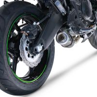 Escape compatível com Kawasaki Versys 650 2023-2024, M3 Poppy , Escape completo, não legal para países da UE, com db killer removível 