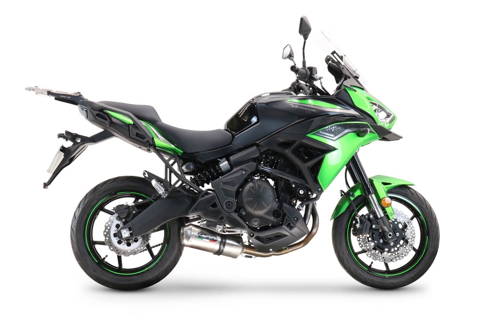 Escape compatível com Kawasaki Versys 650 2015-2016, Satinox , Sistema homologado,legal, linha completa, incluindo db killer removível mais coletor 