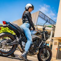 Escape compatível com Kawasaki Z 650 RS 2021-2023, Deeptone Inox, Escape completo, não legal para países da UE, com db killer removível 