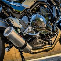 Escape compatível com Kawasaki Z 650 RS 2021-2023, M3 Inox , Escape completo, não legal para países da UE, com db killer removível 