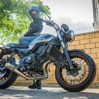 Escape compatível com Kawasaki Z 650 RS 2021-2023, Powercone Evo, Escape completo, não legal para países da UE, com db killer removível 