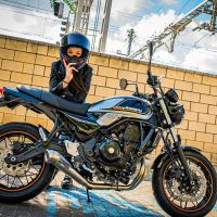Escape compatível com Kawasaki Z 650 RS 2021-2023, Powercone Evo, Escape completo, não legal para países da UE, com db killer removível 