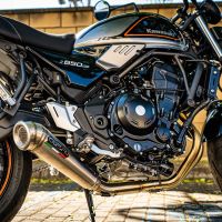 Escape compatível com Kawasaki Z 650 RS 2021-2023, Powercone Evo, Escape completo, não legal para países da UE, com db killer removível 