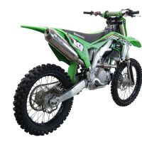 Escape compatível com Kawasaki KX 250 F 2017-2020, Pentacross Inox, Escape racing linha completa, silencioso mais coletor com dbkiller, não homologado 