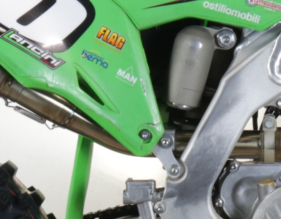 Escape compatível com Kawasaki KX 250 X 2021-2022, Pentacross Inox, Escapamento Racing, silenciador com conexão específica e db killer removível 