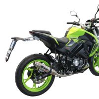 Escape compatível com Keeway Rkf 125 2021-2023, Deeptone Inox, Escape completo, não legal para países da UE, com db killer removível 