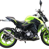 Escape compatível com Keeway Rkf 125 2021-2023, M3 Inox , Escape completo, não legal para países da UE, com db killer removível 