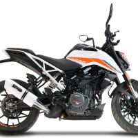 Escape compatível com Ktm Duke 250 2021-2023, Albus Evo4, Escape legal, homologado, silenciador com db killer removível e tubo de ligação específico 
