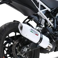 Escape compatível com Ktm Duke 250 2021-2023, Albus Evo4, Escape legal, homologado, silenciador com db killer removível e tubo de ligação específico 