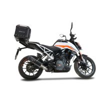Top case maletas GPR TECH compatível com Ktm Duke 125 2017/2020 e4 Top Case Alpi-Tech em alumínio, com porta-bagagens específico em alumínio cor preto com placa específica incluída Capacidade Litros 35