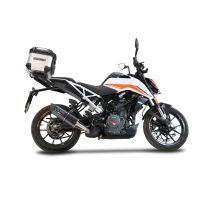 Top case maletas GPR TECH compatível com Ktm Duke 125 2017/2020 e4 Top Case Alpi-Tech em alumínio, com porta-bagagens específico em alumínio cor preto com placa específica incluída Capacidade Litros 26