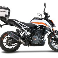 Top case maletas GPR TECH compatível com Ktm Duke 125 2021/2023 e5 Top Case Alpi-Tech em alumínio, com porta-bagagens específico em alumínio cor preto com placa específica incluída Capacidade Litros 26