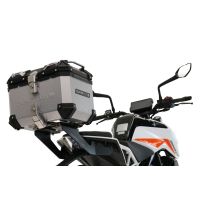 Top case maletas GPR TECH compatível com Ktm Duke 125 2017/2020 e4 Top Case Alpi-Tech em alumínio, com porta-bagagens específico em alumínio cor preto com placa específica incluída Capacidade Litros 45