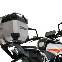 Top case maletas GPR TECH compatível com Ktm Duke 125 2017/2020 e4 Top Case Alpi-Tech em alumínio, com porta-bagagens específico em alumínio cor preto com placa específica incluída Capacidade Litros 45