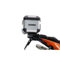 Top case maletas GPR TECH compatível com Ktm Lc 8 1290 Super Adv 2015/2016 e3 Top Case Alpi-Tech em alumínio, cor prata com placa específica incluída Capacidade Litros 45