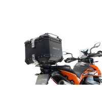 Top case maletas GPR TECH compatível com Ktm Lc 8 1290 Super Adv 2015/2016 e3 Top Case Alpi-Tech em alumínio, cor preta com placa específica incluída Capacidade Litros 35