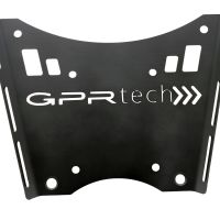 GPR TECH compatível com Ktm Lc 8 Adventure 1190 2013 Placa de encaixe específica Top Case ALPITECH 35 LT compatível com bagageiro original, aço inox com 4 pontos de ancoragem