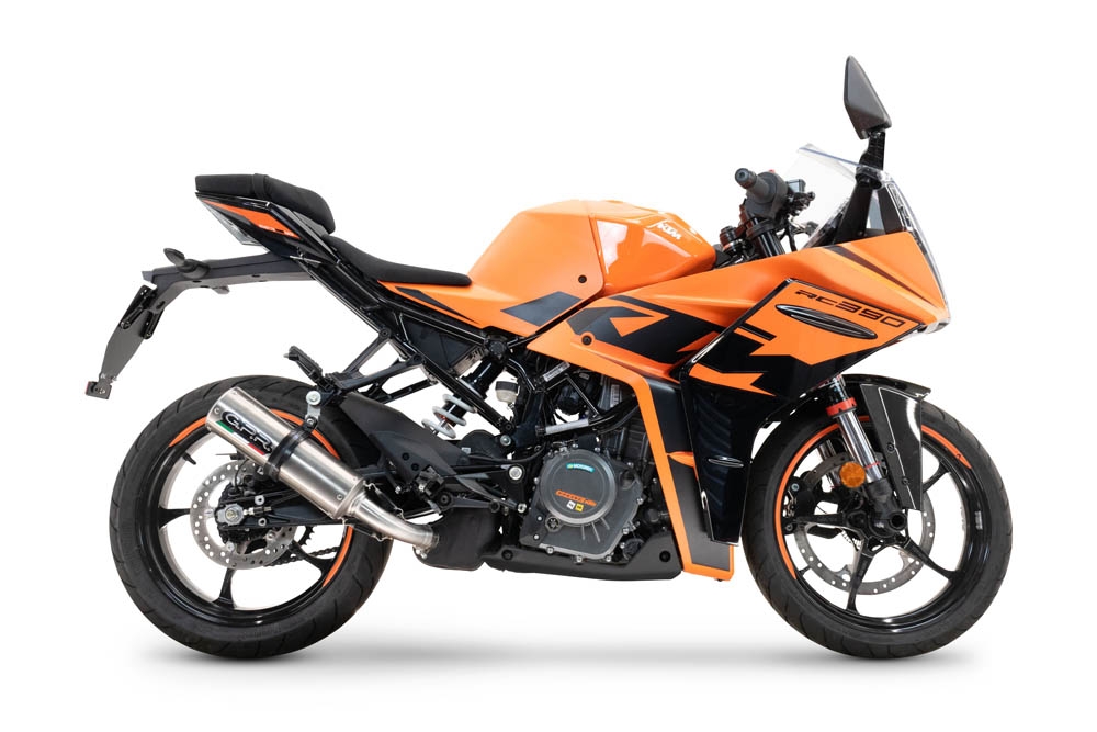 Escape compatível com Ktm Rc 390 2022-2024, M3 Inox , Sistema racing Silencioso com tubo de ligação,com db killer removível 