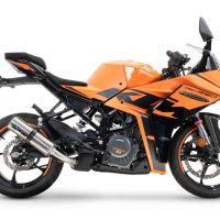 Escape compatível com Ktm Rc 390 2022-2024, M3 Inox , Sistema racing Silencioso com tubo de ligação,com db killer removível 