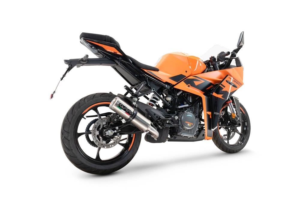 Escape compatível com Ktm Rc 390 2022-2024, M3 Inox , Sistema racing Silencioso com tubo de ligação,com db killer removível 