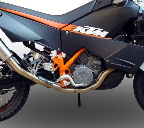 Escape compatível com Ktm Lc8 950 Adventure - S 2003-2007, Hyper Sonic Inox, Sistema homologado,legal, linha completa, incluindo db killer removível mais coletor 