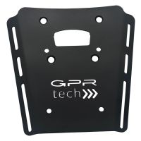 GPR TECH compatível com Moto Morini X-CAPE 650 2021/2024 e5 Placa de encaixe específica Top Case ALPITECH 35-45-55 LT compatível com bagageiro original, aço inox com 4 pontos de ancoragem