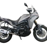 Escape compatível com Moto Morini X-CAPE 650 2021-2024, Albus Ceramic, Sistema homologado con coletor semi-completo, incluindo db killer removível e tubo de ligação 