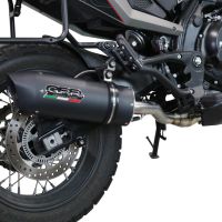Escape compatível com Moto Morini X-CAPE 650 2021-2024, Furore Evo4 Nero, Sistema homologado con coletor semi-completo, incluindo db killer removível e tubo de ligação 