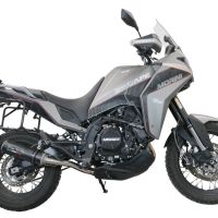 GPR escape compatível com  Moto Morini X-CAPE 650 2021-2024, M3 Black Titanium, Escape homologado semi-completo com db killer removível e com catalisador 
