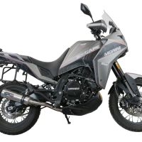 Escape compatível com Moto Morini X-CAPE 650 2021-2024, M3 Inox , Sistema homologado con coletor semi-completo, incluindo db killer removível e tubo de ligação 