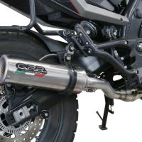 Escape compatível com Moto Morini X-CAPE 650 2021-2024, M3 Inox , Sistema homologado con coletor semi-completo, incluindo db killer removível e tubo de ligação 