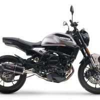Escape compatível com Moto Morini Seiemmezzo Str 2022-2024, Furore Evo4 Nero, Sistema homologado con coletor semi-completo, incluindo db killer removível e tubo de ligação 