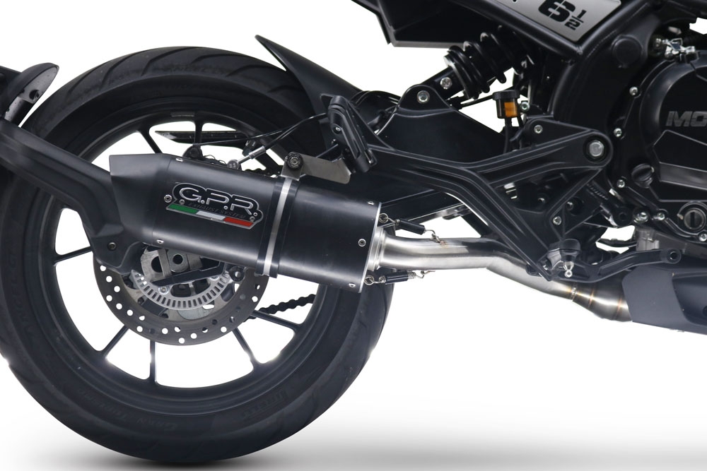 Escape compatível com Moto Morini Seiemmezzo Str 2022-2024, Furore Evo4 Nero, Sistema homologado con coletor semi-completo, incluindo db killer removível e tubo de ligação 
