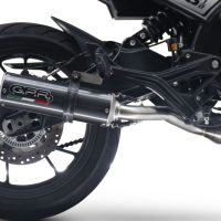 Escape compatível com Moto Morini Seiemmezzo Str 2022-2024, M3 Poppy , Sistema homologado con coletor semi-completo, incluindo db killer removível e tubo de ligação 