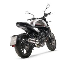 Escape compatível com Moto Morini Seiemmezzo Scr 2022-2024, M3 Inox , Sistema homologado con coletor semi-completo, incluindo db killer removível e tubo de ligação 
