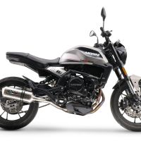 Escape compatível com Moto Morini Seiemmezzo Scr 2022-2024, Satinox , Sistema homologado con coletor semi-completo, incluindo db killer removível e tubo de ligação 
