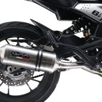 Escape compatível com Moto Morini Seiemmezzo Scr 2022-2024, Satinox , Sistema homologado con coletor semi-completo, incluindo db killer removível e tubo de ligação 
