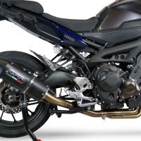 Escape compatível com Yamaha Mt-09 Tracer 900 2017-2020, Furore Evo4 Nero, Escape completo, não legal para países da UE, com db killer removível 