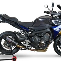 Escape compatível com Yamaha Mt-09 Tracer 900 2017-2020, Furore Evo4 Nero, Escape completo, não legal para países da UE, com db killer removível 