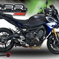 Escape compatível com Yamaha Tracer 9 GT 2021-2024, Furore Evo4 Nero, Escape completo, não legal para países da UE, com db killer removível 
