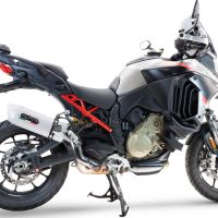 Escape compatível com Ducati Multistrada V4 Grand Tour 2024-2025, Albus Evo4, Escape legal, homologado, silenciador com db killer removível e tubo de ligação específico 