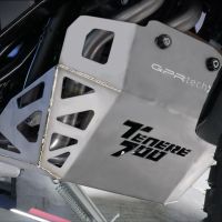 Escape compatível com Yamaha Tenere 700 2019-2020, Decatalizzatore + Paracoppa Titanio, Sistema racing Sistema de tubo para eliminar o catalisador, mais chapa antiderrapante de titânio do motor 