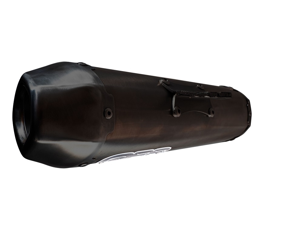 Escape compatível com Zontes M 125 2022-2024, Pentaroad Black, Escape completo, não legal para países da UE, com db killer removível 